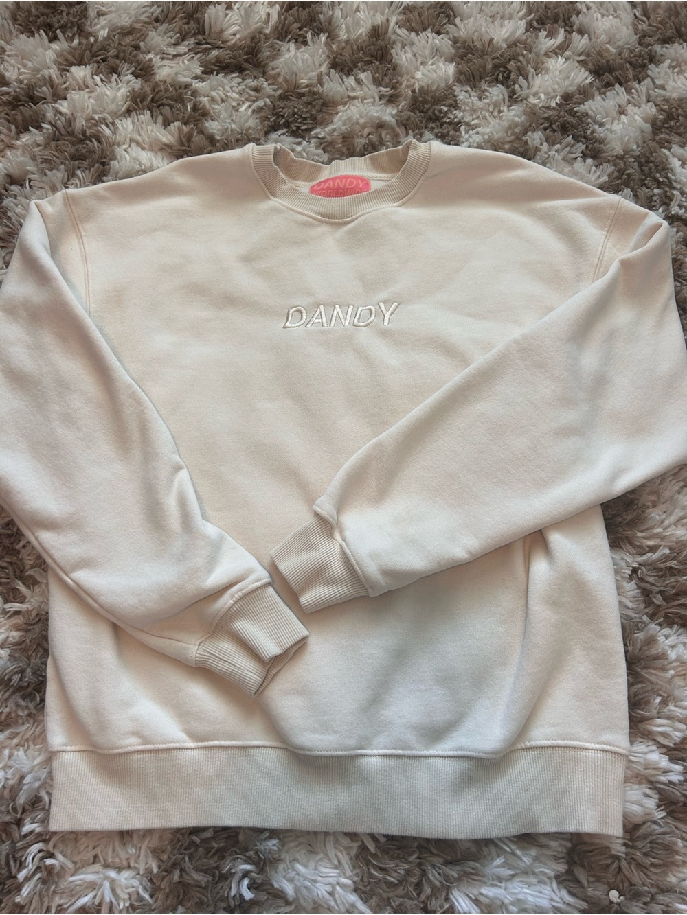 Women’s Dandy Worldwide Let’s Watch The Sunset Cream Crewneck Sweatshirt Small